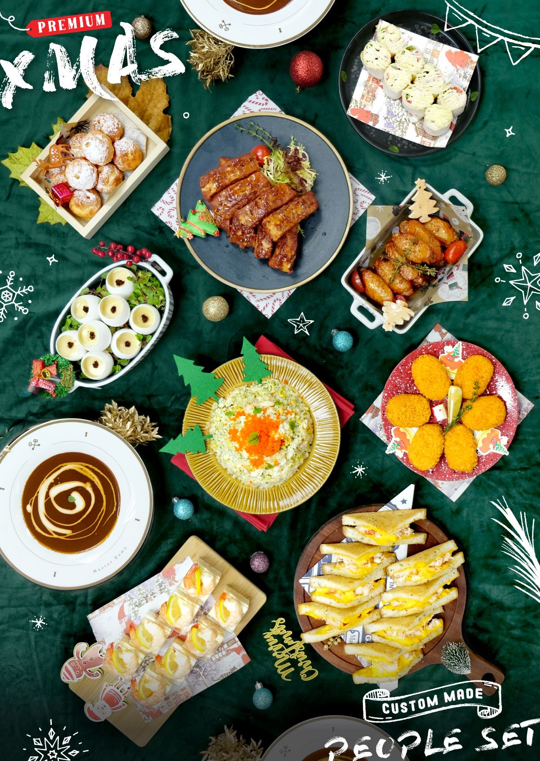 2020平價聖誕自選人數套餐｜聖誕大餐到會外賣餐飲服務｜Kama Delivery